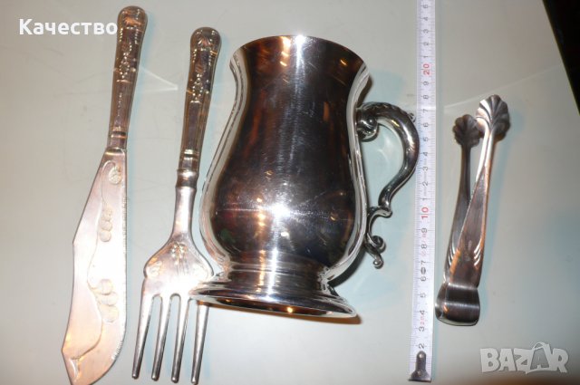 Посребрен комплект , снимка 12 - Антикварни и старинни предмети - 35757889