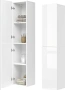 Висока колона/шкаф бял гланц Vicco 4722, снимка 6