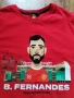 manchester united x B.Fernandes official product -футболна фенска тениска КАТО НОВА С, снимка 1