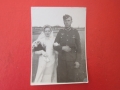 Стара немска снимка войник 3 Райх Сватба , снимка 3
