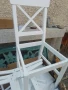 Нови дървени кухненски бели столове последни 2 броя, снимка 2