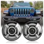 НОВ МОДЕЛ Devil Eye 200W 7 Инч Диодни Фарове за Lada Niva Jeep Wrangler, снимка 1