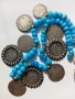 Автентичен сребърен Пендар(накит) с 9 Исторически монети/Царство България и Австро-Унгария/!, снимка 2