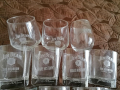 Продавам рекламни чаши за уиски и други, снимка 1 - Чаши - 44549399