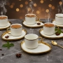 Луксозен сервиз за кафе с 6 чаши и чинийки - стил и елегантност, снимка 6