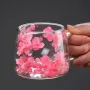 ПРОМОЦИЯ! Двустенна Стъклена чаша със сухи цветя, боросиликатно стъкло, 180 мл, снимка 7