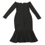 Shein официална дълга черна рокля Размер: L, снимка 2