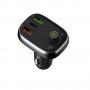 FM трансмитер Блутут Ldnio C704Q SS000179 QuickCharge/BT4.2/USB 3.1A /12-24v/Type C/Handsfree