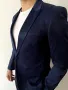 Елегантен мъжки син костюм Теодор (Slim Fit) – отлично състояние, снимка 6