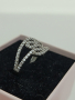 Красив сребърен пръстен обсипан с камъни ЖБ3, снимка 5