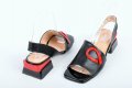 Дамски сандали нисък ток - Три цвята, снимка 4