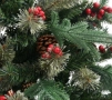 Изкуствена елха Luxury Diamond с червен глог и шишарки, снимка 8