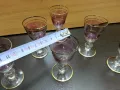 ретро стъклени чаши цветни , снимка 4