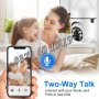 2 броя Куполна камера тип крушка 2MP Full HD 360°, камера крушка, снимка 6