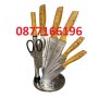 Комплект Ножове 8 части с поставка, снимка 1 - Аксесоари за кухня - 42397804