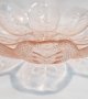 Винтидж розова стъклена купа за плодове, произведена през 60-те години на миналия век., снимка 5
