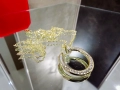 CARTIER Nail Juste un Clou Gold Paved Diamonds Дамско Колие Пирон, снимка 4