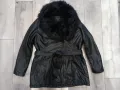 Кожено яке с пух размер ХЛ , снимка 1
