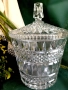 Кристален Бохемия съд с капак , снимка 4