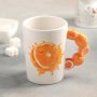4003 3D керамична чаша Fresh Banana Orange 380 мл., снимка 1 - Чаши - 42140671