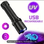 USB презареждаща се UV фенер 395nm , снимка 1