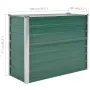 vidaXL Градинска висока леха поцинкована стомана 100x40x77 см зелена, снимка 8