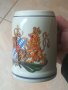 Немска халба за бира. Бавария. HUBER. Чаша. Герб. Germany. Голяма халба керамика. , снимка 3