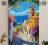 Красив Морски Град, Платно за Стенна Декорация,, снимка 1