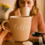 Керамична чаша Coffee 220 мл – стил, удобство и енергия във всяка глътка, снимка 1
