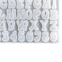 Латиница Главни закръглен шрифт букви азбука числа цифри силиконов молд форма фондан смола, снимка 3