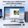 UGREEN HDMI 2.0 KVM Превключвател за 2 PC 1 Монитор 4 USB Порта 4K@60Hz, снимка 13