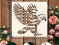 Орел тип Флаг Америка шаблон стенсил спрей за торта украса декор Scrapbooking, снимка 3