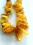 Колиета от естествен масивен кехлибар. Кехлибарена огърлица - 95 броя, снимка 7