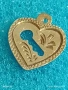 Сребърен медальон във формата на сърце ❤️ с апликация на ключ романтичен подарък 52648, снимка 5