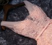 Елегантна розова рокля с дантела, снимка 2