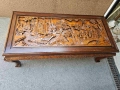 Уникална Китайска холна маса с дърворезба, снимка 4