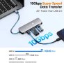 NOVOO 6 в 1 USB C хъб , снимка 3