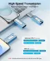 Флаш памет SUDEHO MFi 256GB, 3-в-1 USB-C стик за Apple и Android, син Сертифицирана MFi памет, Light, снимка 3