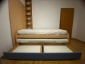 Двойно детско легло 90x200см, с матраци, снимка 6