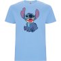 Нова детска тениска със Стич (Stitch) в светлосин цвят