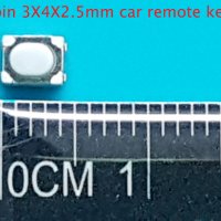 Микро бутони 4 pin 3X4X2.5 mm car remote key, снимка 6 - Резервни части за телефони - 34253046