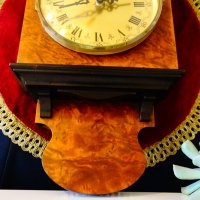 Немски стенен часовник,месинг,палисандър. , снимка 8 - Антикварни и старинни предмети - 39182891