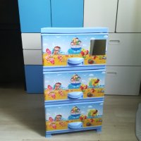 Детски пластмасов скрин с 3 чекмеджета, снимка 1 - Мебели за детската стая - 40379528