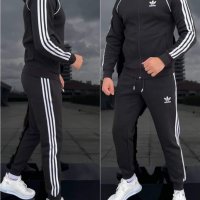 Черен мъжки екип  Adidas кодSS- IM203, снимка 1 - Спортни дрехи, екипи - 39303530