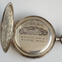 Сребърен джобен часовник OMEGA, снимка 7 - Антикварни и старинни предмети - 39756714