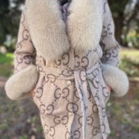 Дамско луксозно палто кашмир вълна и лисица код 234, снимка 1 - Палта, манта - 35937901