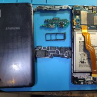 Samsung a10 части основна платка батерия блок захранване кабел капак, снимка 1 - Резервни части за телефони - 39664720