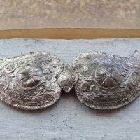 Страхотни сребърни сачан ръчно чукани пафти чапрази, снимка 2 - Антикварни и старинни предмети - 34660640