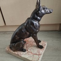 стара статуетка-куче, снимка 3 - Антикварни и старинни предмети - 41415308