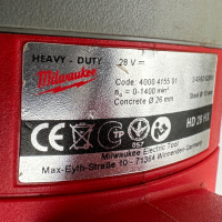 Milwaukee HD 28 HX - Акумулаторен перфоратор 28V, снимка 4 - Други инструменти - 44826386